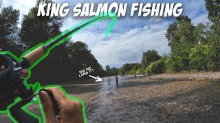 KING SALMON FISHING (intense battle)