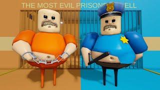 PRISONERS Vs BARRY COPS in PRISON RUN! New Scary Obby #Roblox