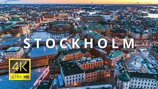 Stockholm, Sweden  in 4K ULTRA HD 60FPS Video by Drone