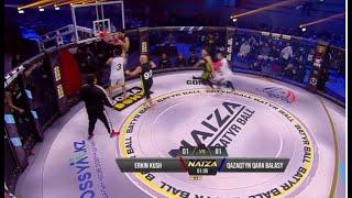 MMA fighters play brutal basketball-UFC hybrid game inside cage in bonkers new sport