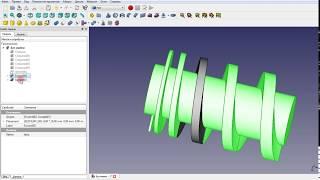 FreeCAD шнек, сверло с переменным шагом часть 2 [Screw Auger Worm Spring]