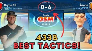 OSM 23/24: Online Soccer Manager 433B BEST TACTICS!