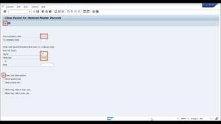 SAP MM  Opening and closing period using MMPV