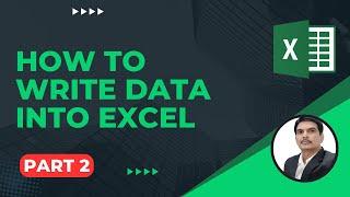 Apache POI Tutorial Part2 - How To Write Data on Excel #ApachePOI