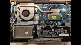 Lenovo IdeaPad S145 disassembly teardown how to upgrade SSD RAM CPU core i5-1035G4 10nm