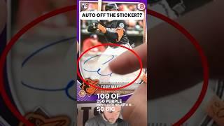Off sticker auto?  #shorts #baseballcards