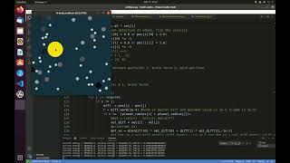 Particle collision simulation using The Taichi Programming Language