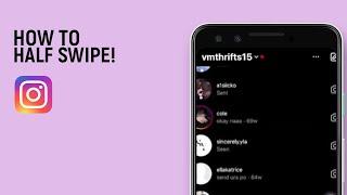 How To Half Swipe On Instagram Messages Updated [easy]