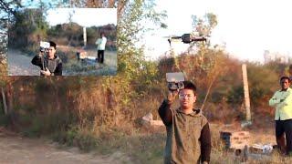 F198 Drone fly test || Radio control drone camera review || brushless motor drone test || #video