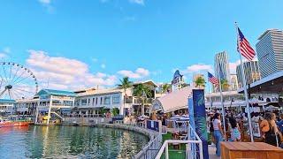 Bayside Marketplace 2024 Complete Walkthrough in 4K - Miami, Florida