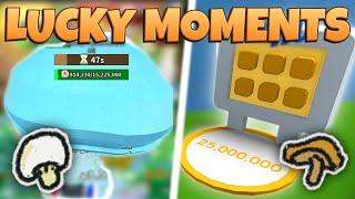 LUCKY MOMENTS In Bee Swarm Simulator!