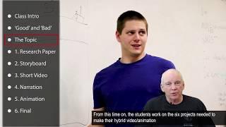 How to Teach an Upper Division Undergraduate Class in Geoscience Videos and Animations