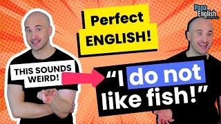 Most Common ENGLISH Mistake in my classes! Emphasis with 'DO' & Contractions in Natural English