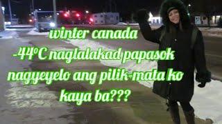 WINTER SA CANADA NAGLALAKAD PAPASOK | SASKATCHEWAN REGINA WINTER