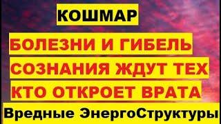 Кошмар. Болезни и гибель сознания ждут тех, кто откроет врата. Вредные ЭнергоСтруктуры. ТехноМагия