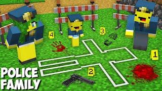 Why did MY FAMILY BECOME THE POLICE AND SOLVE THIS CRIME in Minecraft ? POLICE FAMILY !