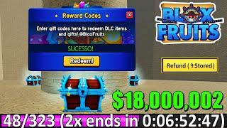 NOVOS CÓDIGOS +38 CÓDIGOS DE 2X XP BELI E RESET NO BLOX FRUITS 2025 - blox fruit codes...