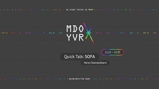 MDOYVR24 - Henry Stamerjohann - Quick Talks: SOFA