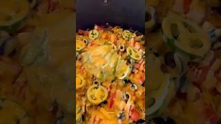 Easy Airfryer Nachos   (Low Carb + Keto Friendly!)