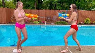 Water Gun Fight with @Thenattykatty