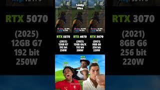 RTX 3070 vs RTX 4070 vs RTX 5070 #pcgaming #gpu