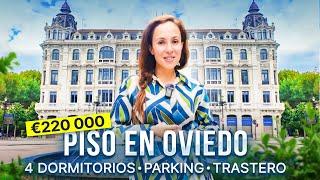 Piso en venta en Oviedo: 4 dormitorios, parking, trastero | 220 000