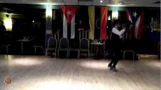 Edwin Rodriguez Ovalle perform a solo salsa show at The Jaguar Club on 29th Sept 2012