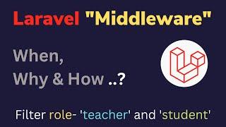 Laravel Middleware Explained| Why And How to use Laravel Middleware | Laravel Middleware | HINDI