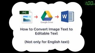 How to Convert Image Text to Editable Text 2