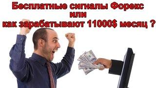 Бесплатные сигналы Форекс или как зарабатывать 11000$ месяц ?