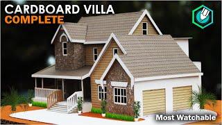 BEAUTIFUL MANSION House From Cardboard | European country house Project