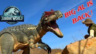 Chased By Big Al ! Jurassic World Toy Movie #jurassicworld #allosaurus