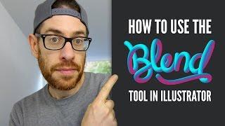 How to use the BLEND TOOL - Adobe Illustrator Tutorial