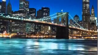 Мост, трафик "Фоновое видео Timelapse New York City USA Таймлапс"