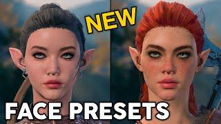 New Character Creation Presets - Baldur's Gate 3 Face Mod