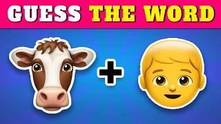 Guess the WORD by Emojis?  Emoji Quiz Challenge (100 Words) 2024 | Quiz Rainbow