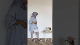 Lebaran hari kedua mau yang simpel aja tapi tetep anggun & kalem? Prim Shirt Blue cocok banget