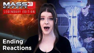 Mass Effect 3 ALL Endings Reaction!