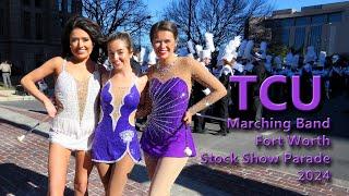 TCU Marching Band At The Fort Worth Stock Show Parade, 1/13/2024