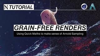 C4D & Arnold TUTORIAL | Grain-Free Renders in 4 Steps [Cinema 4D & Arnold Renderer]