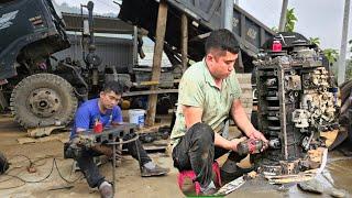 Engine repair: disassemble and clean FAW 4102 engine, what causes engine oil loss?