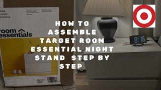 Target room essentials Modular Nightstand | tips on how to assemble target nightstand under 30min.