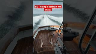 2024 80 Viking Sportfishing Yacht at Full Speed #vikingyachts #boat #luxury