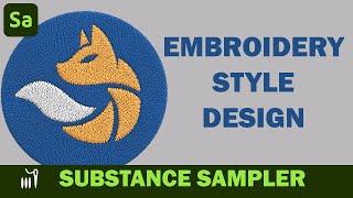 Embroidery in Substance Sampler