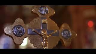 Orthodox church. Icons and crucifixion. ( Video Background Stock Footage Free )