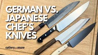 German vs Japanese Chef's Knives