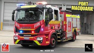 ⁴ᴷ FIRE + RESCUE NSW - RETAINED TURNOUT* P424A responding & P424B turning out to power pole fire