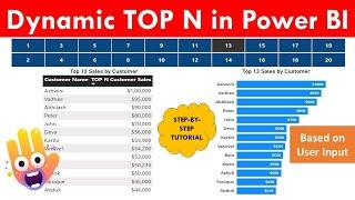 Dynamic Filter Top N 10 (Ten) Ranking Using Parameters in Power BI (Step-By-Step) Power BI Tutorial