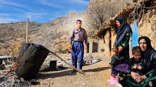 Cold and rainy season, without shelter: a mother's struggle for the survival of her children