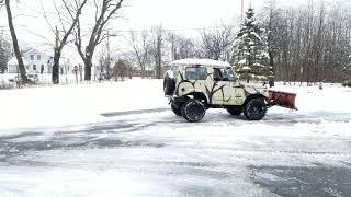 Samurai PLOW TRUCK!!! This Suzuki makes fast work of winter clean up! @Hwy83SUZUKI